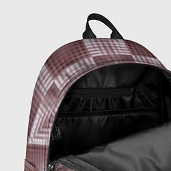 Рюкзак В коричневых тонах геометрический узор, цвет: 3D-принт — фото 2