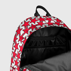 Рюкзак Ретро звёзды красные, цвет: 3D-принт — фото 2