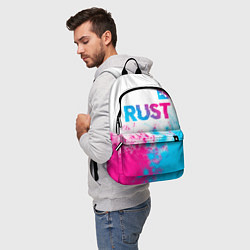 Рюкзак Rust neon gradient style: символ сверху, цвет: 3D-принт — фото 2