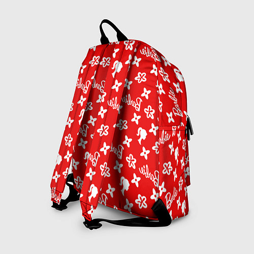 Рюкзак Барби паттерн красный / 3D-принт – фото 2