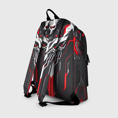 Рюкзак Красный киберпанк-скелет / 3D-принт – фото 2