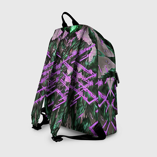 Рюкзак Фиолетовый элементаль киберпанк / 3D-принт – фото 2
