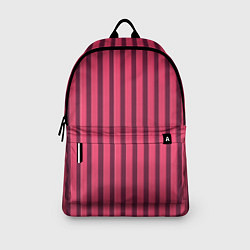 Рюкзак Полосатый тёмно-розовый, цвет: 3D-принт — фото 2