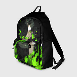 Рюкзак Токсичная девушка - зеленый, цвет: 3D-принт