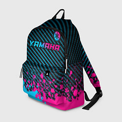 Рюкзак Yamaha - neon gradient: символ сверху, цвет: 3D-принт