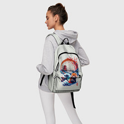 Рюкзак Красная панда на охоте, цвет: 3D-принт — фото 2