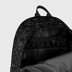 Рюкзак Черный паттерн грани, цвет: 3D-принт — фото 2