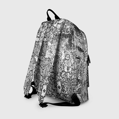 Рюкзак Черно-белый мозаичный узор / 3D-принт – фото 2