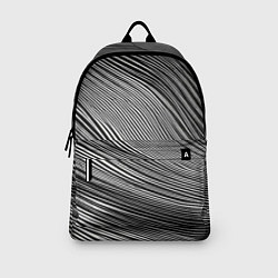 Рюкзак Черно-белые полосы абстракция, цвет: 3D-принт — фото 2