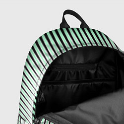 Рюкзак Зеленый геометрический круглый узор, цвет: 3D-принт — фото 2
