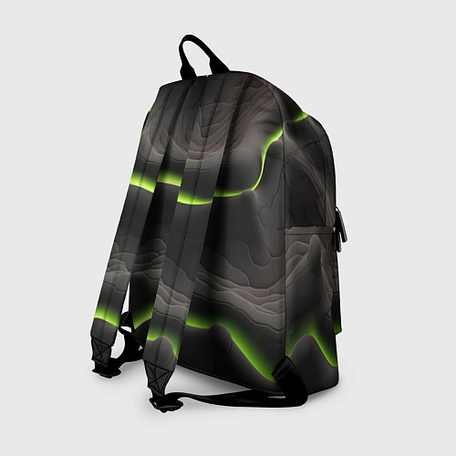 Рюкзак Green black texture / 3D-принт – фото 2