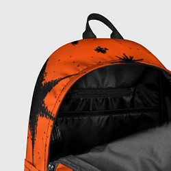 Рюкзак Огненный оранжевый абстракция, цвет: 3D-принт — фото 2
