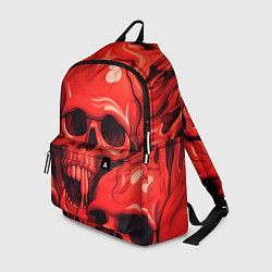 Рюкзак Черепа красные, цвет: 3D-принт