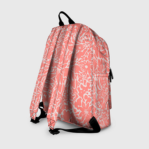 Рюкзак Цветочный персиковый / 3D-принт – фото 2