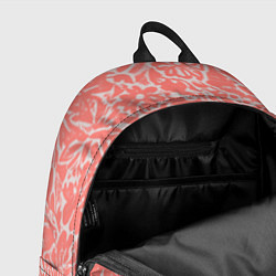 Рюкзак Цветочный персиковый, цвет: 3D-принт — фото 2