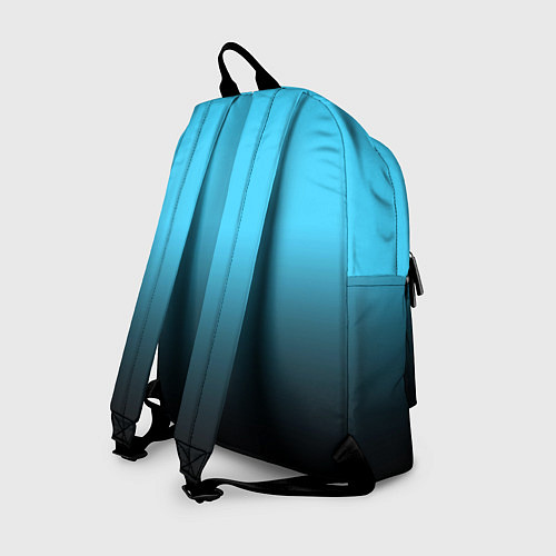 Рюкзак Градиент чёрно-голубой / 3D-принт – фото 2