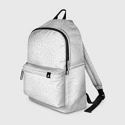 Рюкзак Светло-серый узоры, цвет: 3D-принт