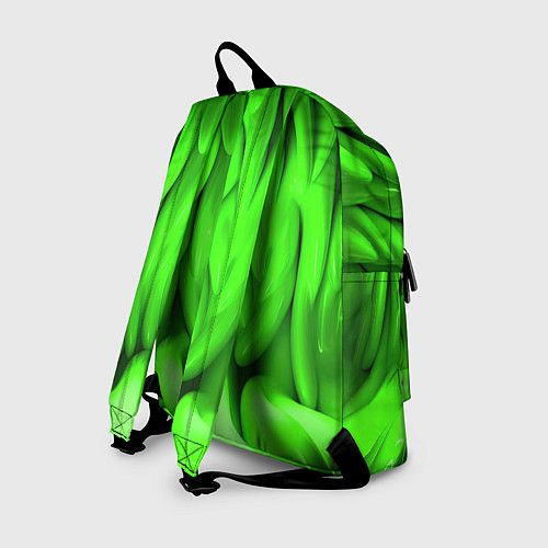Рюкзак Зеленая абстрактная текстура / 3D-принт – фото 2