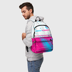 Рюкзак Angels of Death neon gradient style: символ сверху, цвет: 3D-принт — фото 2