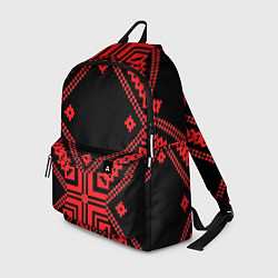 Рюкзак Национальный черный, цвет: 3D-принт