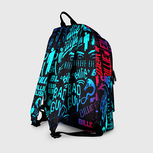Рюкзак Billie Eilish neon pattern / 3D-принт – фото 2