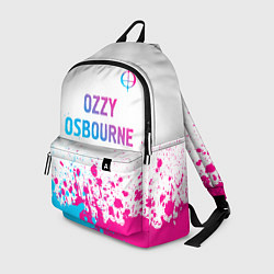 Рюкзак Ozzy Osbourne neon gradient style: символ сверху, цвет: 3D-принт