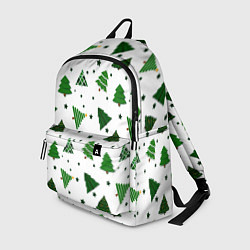 Рюкзак Узор с зелеными елочками