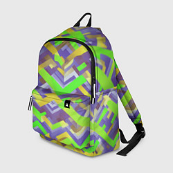 Рюкзак Зелёные ретро стрелки, цвет: 3D-принт