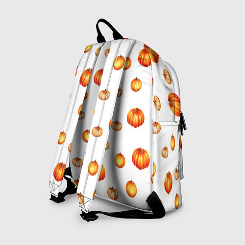 Рюкзак Оранжевые тыквы - паттерн / 3D-принт – фото 2
