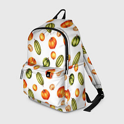 Рюкзак Разноцветные тыквы - паттерн, цвет: 3D-принт