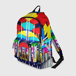 Рюкзак Mirror pattern of umbrellas - pop art
