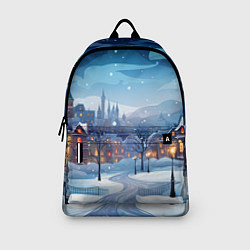 Рюкзак Новогодний город, цвет: 3D-принт — фото 2