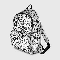 Рюкзак Пятнистый чёрно-белый паттерн, цвет: 3D-принт