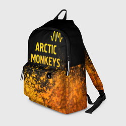 Рюкзак Arctic Monkeys - gold gradient: символ сверху, цвет: 3D-принт