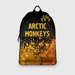 Рюкзак Arctic Monkeys - gold gradient: символ сверху, цвет: 3D-принт — фото 2