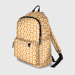 Рюкзак Паттерн ромашки на оранжевом, цвет: 3D-принт