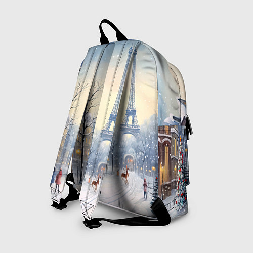 Рюкзак Новогодний Париж / 3D-принт – фото 2