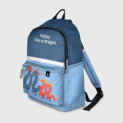 Рюкзак Счастливые драконы, цвет: 3D-принт