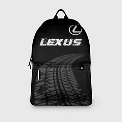 Рюкзак Lexus speed на темном фоне со следами шин: символ, цвет: 3D-принт — фото 2