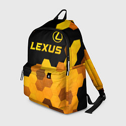 Рюкзак Lexus - gold gradient: символ сверху, цвет: 3D-принт