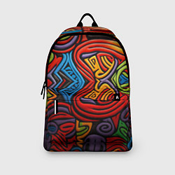 Рюкзак Разноцветный узор в стиле абстракционизм, цвет: 3D-принт — фото 2