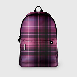 Рюкзак Фиолетовая шотландская клетка, цвет: 3D-принт — фото 2