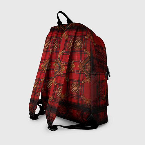 Рюкзак Красная шотландская клетка royal stewart / 3D-принт – фото 2