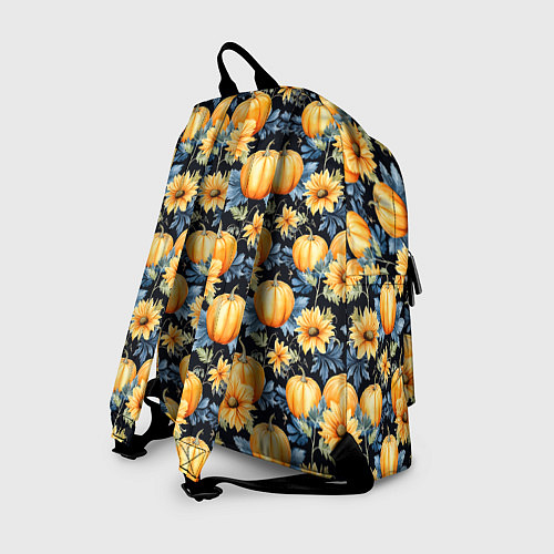 Рюкзак Паттерн тыквы и цветы / 3D-принт – фото 2