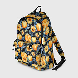 Рюкзак Паттерн тыквы и цветы