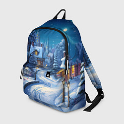 Рюкзак Зимнее предновогоднее настроение, цвет: 3D-принт