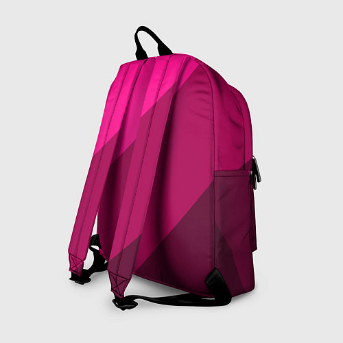 Рюкзак Широкие розовые полосы / 3D-принт – фото 2