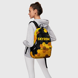 Рюкзак Skyrim - gold gradient посередине, цвет: 3D-принт — фото 2