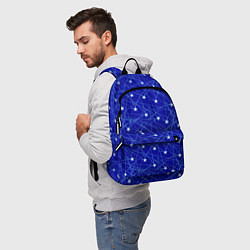 Рюкзак Звездопад на синем, цвет: 3D-принт — фото 2