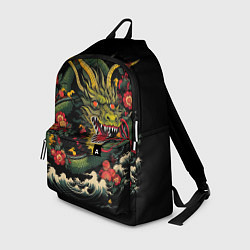 Рюкзак Зеленый дракон, цвет: 3D-принт